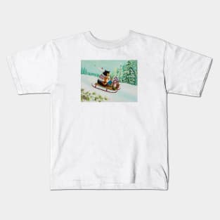 A Wintry Tantivy Kids T-Shirt